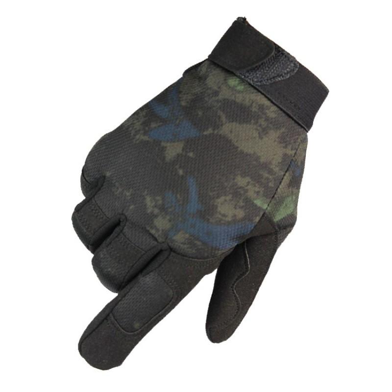 Breathable Anti-Slip Work Gloves Cycling Delivery Outdoor Use Knit Fabric Full Finger Lightweight