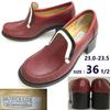 PATRICK COX Leather Loafers 36.5 23 Red Italy(USED)