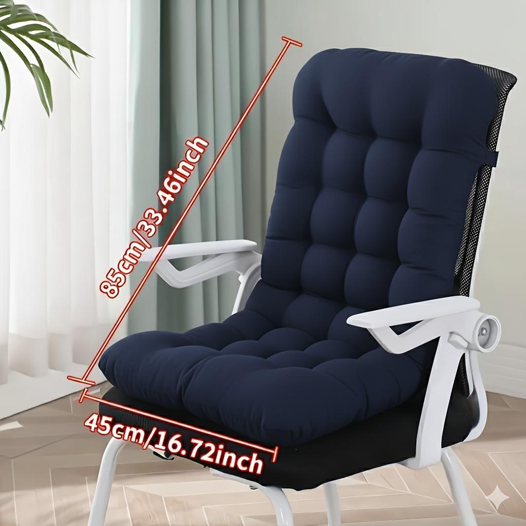1Modern style comfortable chair cushion with back support Available in multiple colors, filled with soft fibers, hand washable Suitable for office