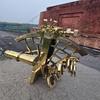 Ручной латунный морской секстант Морской инструмент 22,86 см Подарок на День отца, Рождество, День рождения, Годовщину свадьбы Декор для дома и офиса