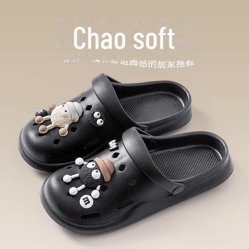 Женские пляжные тапочки EVA 2024 — толстая подошва, противоскользящие, с защитой от запаха, подчеркивающий дизайн для ношения на открытом воздухе