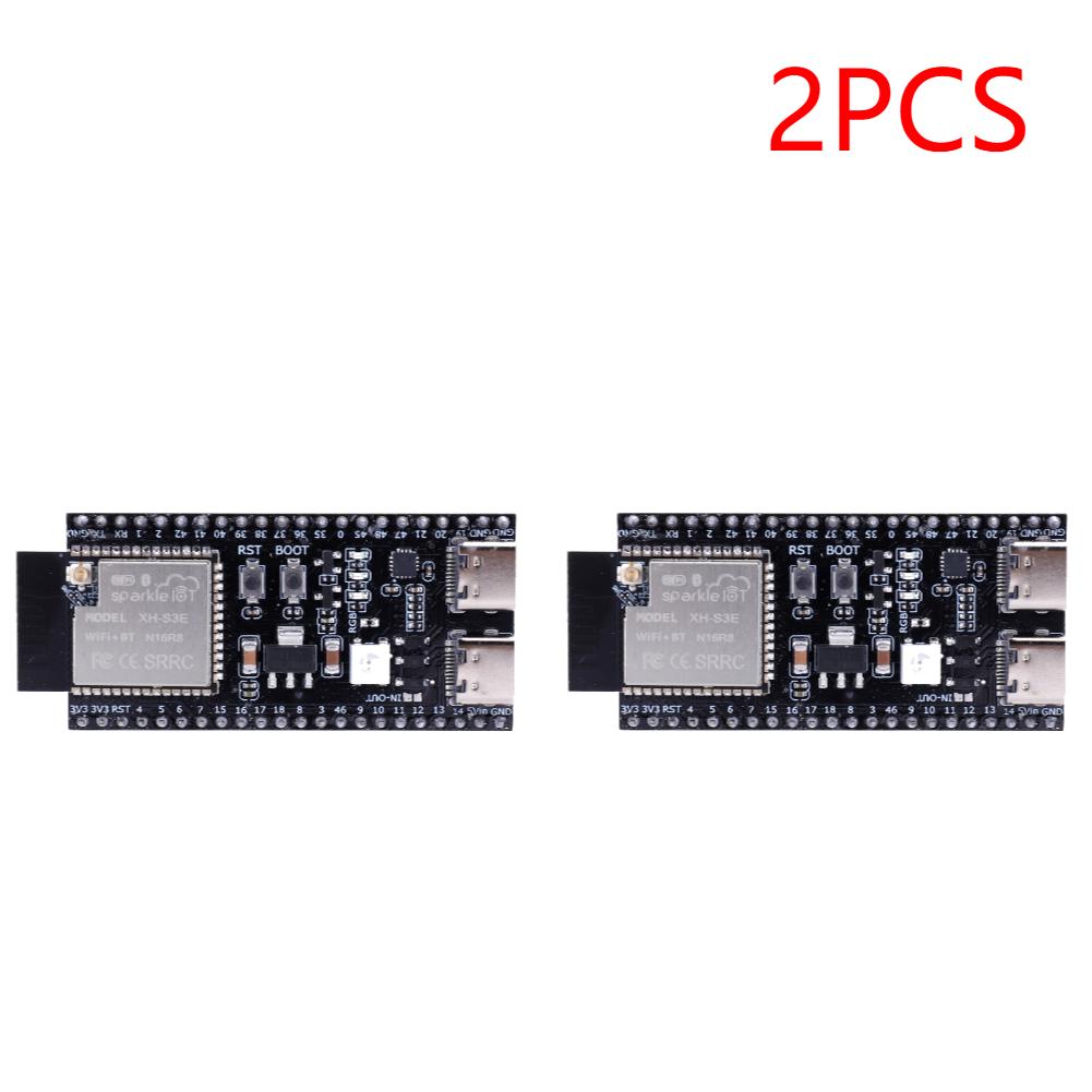 Двухпортовая Type-C плата разработки ESP32-S3 2,4 ГГц Wi-Fi модуль для Arduino ESP IDF ESP32-S3-WROOM-1 N8R2 N16R8 44 контакта 8 МБ PSRAM ESP32 S3