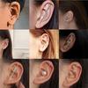 Trendy Zircon Ear Hook Piercing with Auricle Clip and Diagonal Ear Bone Design for Women