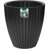 Pot de fleurs - GARDEN ID - Fancy - 40 x 42 cm - Pour jardin, balcons ou intérieurs - Noir