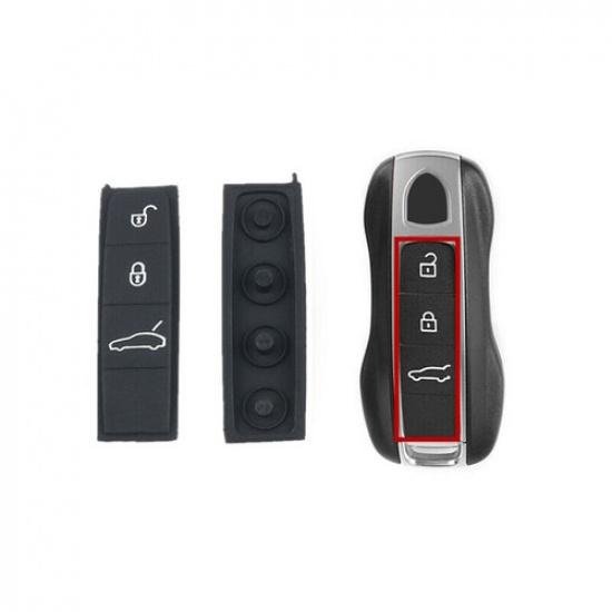 Rubber Key Shell Button Pad Replacement for Porsche Panamera Cayenne 2018-