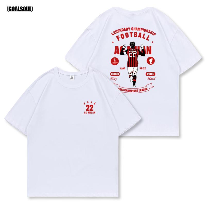 GOALSoul 2025 KAKA Футболка из плотного хлопка «Милан» с ретро-графикой