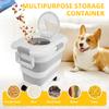 15/45 кг складной контейнер для хранения корма для домашних животных, контейнер для корма для кошек и собак, влагостойкие герметичные ящики для хранения сухого зерна и риса