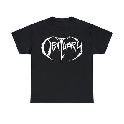 Футболка с некрологом из 100% хлопка плотностью 230 г/м² Tampa Death Metal Deicide Death Morbid Angel Cannibal Corpse Carcass Suffocation Vader унисекс из плотного хлопка