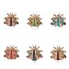 Creative Beetle Brooch Alloy Rhinestone Women 'S Insect Corsage Clothing Accessories