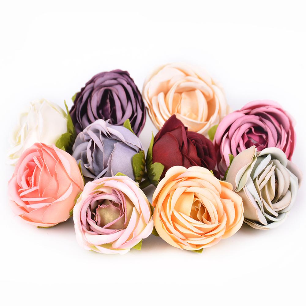 5/10Pcs Artificial Rose Head Flower Valentine's Day Party Birthdays Home Room Decoration New Year's Decor Wedding Gifts Supplies