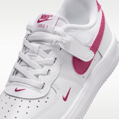 Nike Force 1 Low EasyOn Тканевые Низкие Кеды для Скейтборда Белые Детские