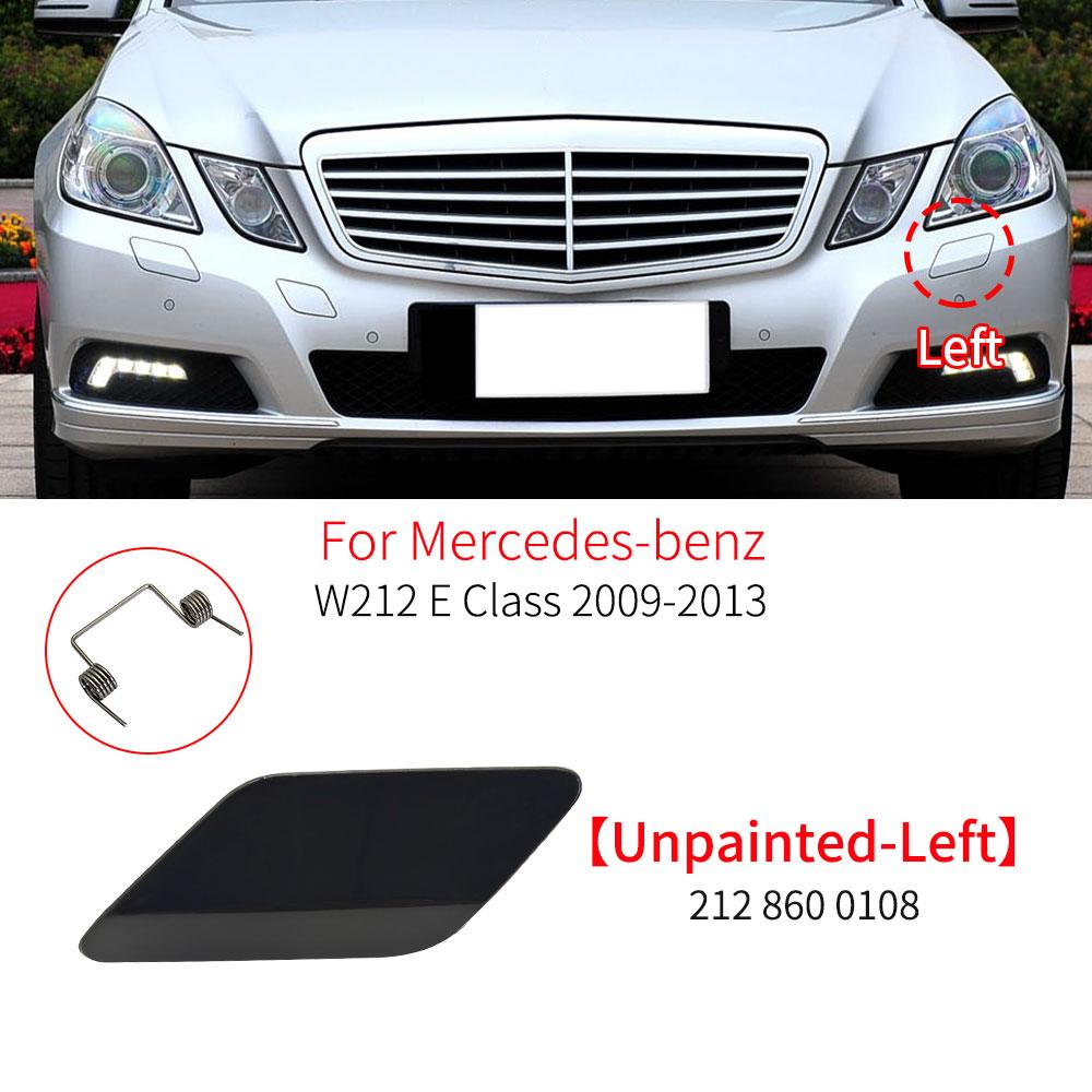 Car Front Bumper Headlight Washer Spray Cover Cap Accessory Replacement For Mercedes Benz E Class W212 E200 E260 E300 2128600108