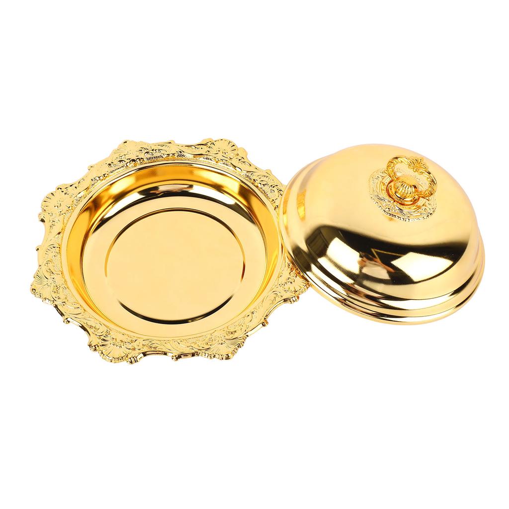 Масленка Круглая Винтажная Декоративная Тарелка для Подачи Масла с Крышкой для Холодильника Столешницы