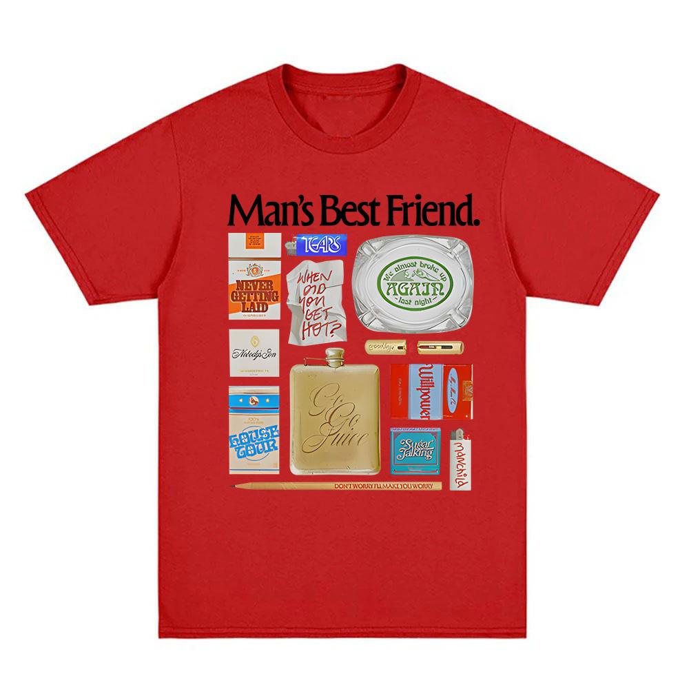 Mans Best FRIEND ObJect TShIrt T Shirt Summer Singers Same StyleTeeshirt Korean Ropa Hombre Summer Cool Breathable Tops