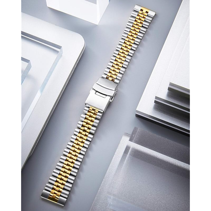 [BINLUN] ремешок для часов из нержавеющей стали, металлический ремешок для часов, металлический ремешок для часов 18 мм, 20 мм, 22 мм, 24 мм, 26 мм, сменный ремешок для смарт-часов, очень прочный