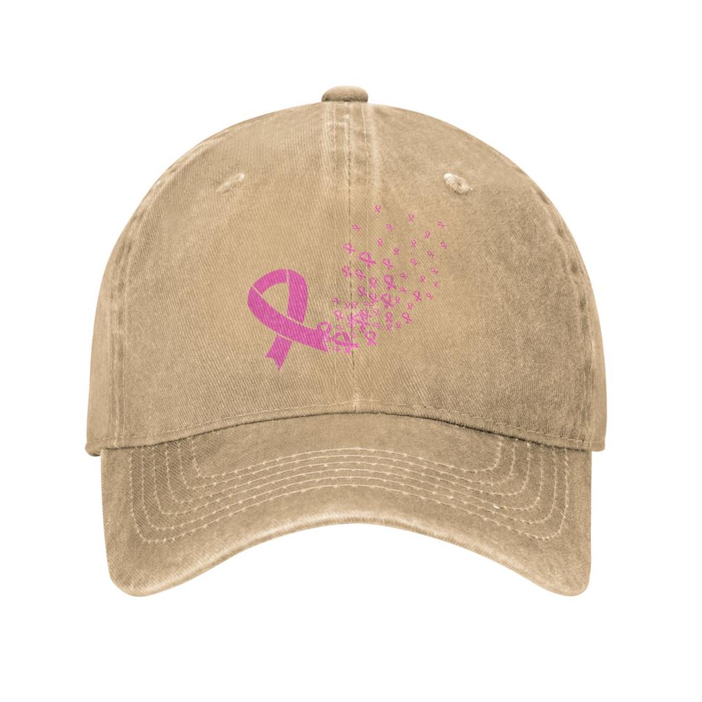 Breast Cancer Ribbon Wonder Baseball Cap Vintage Distressed Denim Washed October Fighter Snapback Outdoor Adjustable Hats