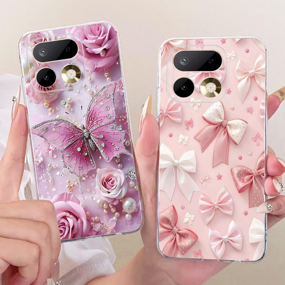 For Realme 16 Pro+ 16Pro Cute Flower Butterfly Cat Painted Case For Realme 16 Pro Plus 5G Soft Silicone TPU Phone Cases