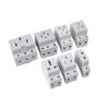 AC30 EU And AU Type 35mm DIN Rail Mount AC Power 10A 16A 25A 250V 440V 2/3/4/5 Pin Plug Modular Socket