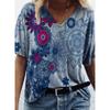 Женские футболки с v-образным вырезом, топы с 3d художественным принтом, свободные футболки с короткими рукавами, летняя уличная модная повседневная женская одежда больших размеров