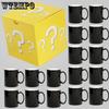 WTEMPO Question Mark Printed Yellow Empty Mystery Boxes Creative Surprise Gift Packaging Boxes DIY Lottery Draw Paper Boxes Foldable Cups Gift Boxes