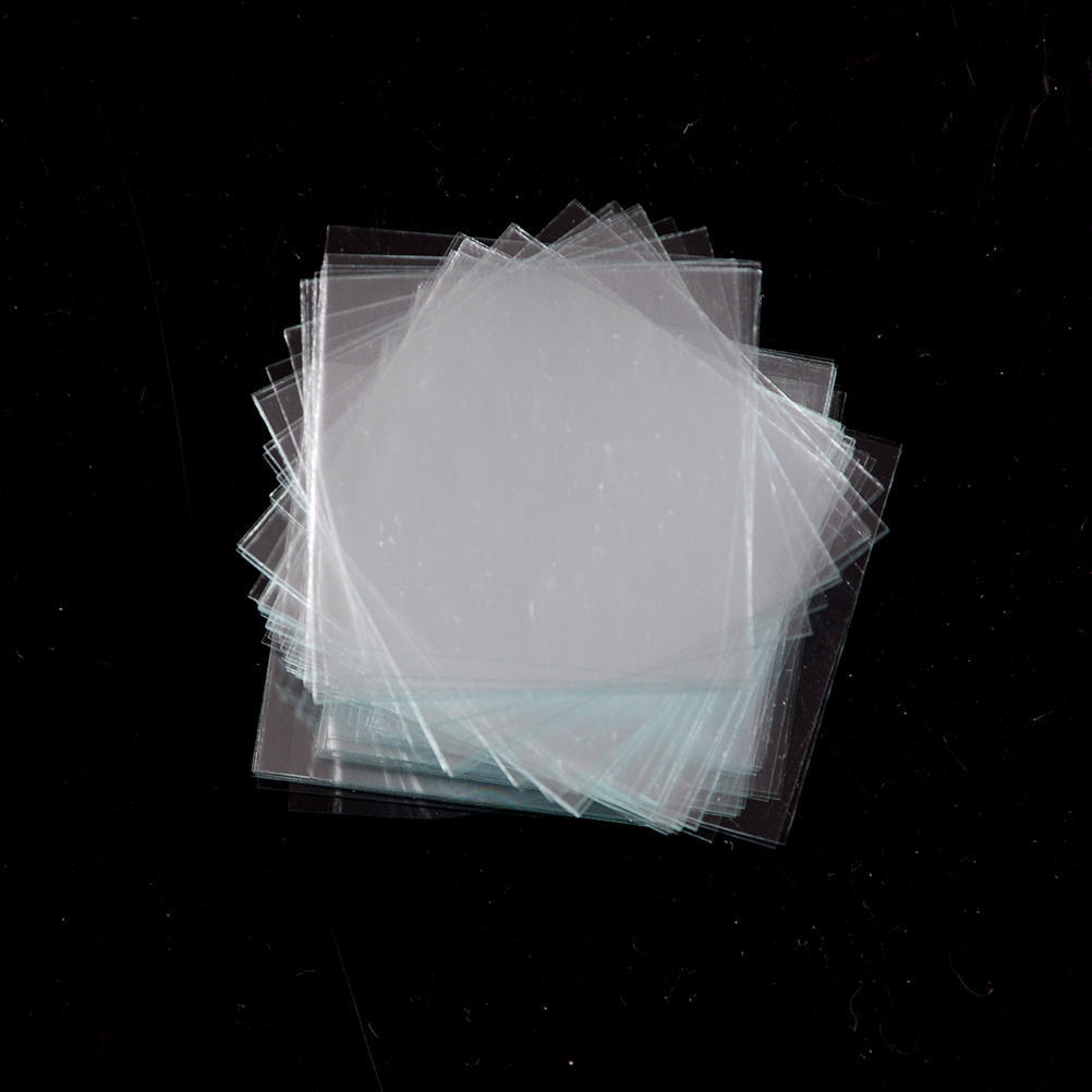 100 шт. Стеклянные микрообложки 18X18 мм - крышки для предметных стекол для микроскопов