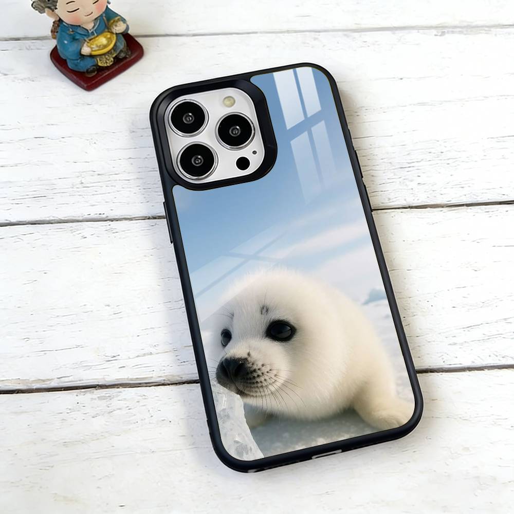 Чехол для телефона «Сонный морской лев» для iPhone 17, 16, 15, 14, 13, 12, 11 Plus, Pro, магнитный с беспроводной зарядкой Magsafe