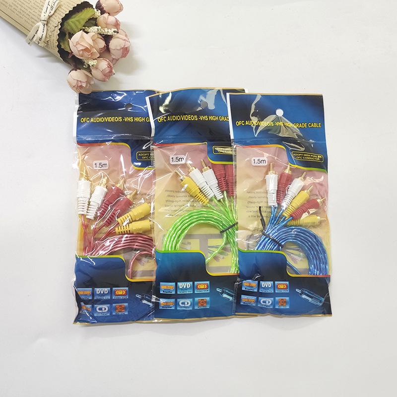 Аудио Звук AV Кабель 2In1/3In1/3In3 1.5Mm Set-top Box Разъем Телефон Компьютер Усилитель мощности Акустическая Коробка Соединительная Линия