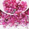 50g/bag Mixed Color Loose Beads Glass Acrylic Beads For DIY Jewelry Making Accessories