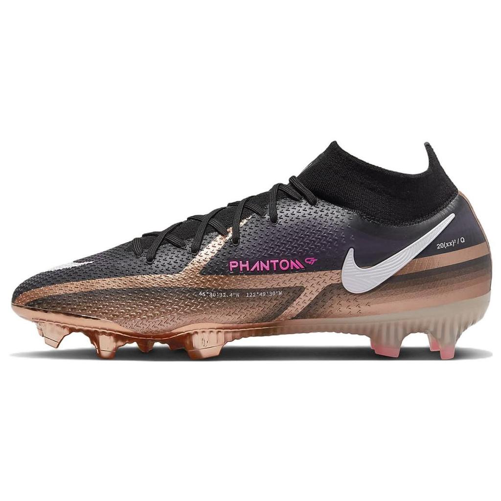 Nike Phantom GT2 Elite DF FG Generation Pack Unisex Sneakers Gold Metallic-Copper Black DR5955-810