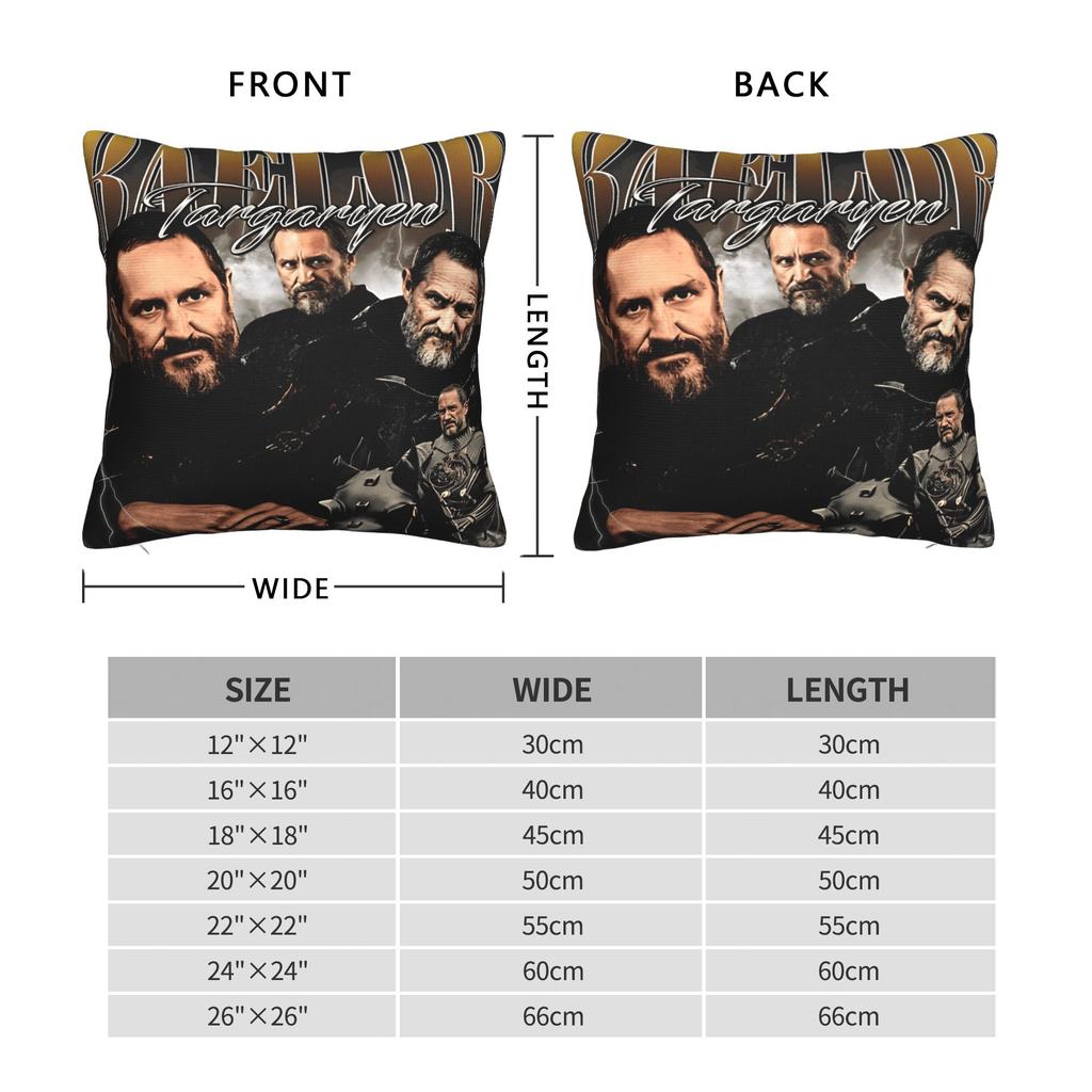Baelor Targaryen Pillow Case Square Pillow Cover For Sofa Home Decoration Morden Cushion Cover