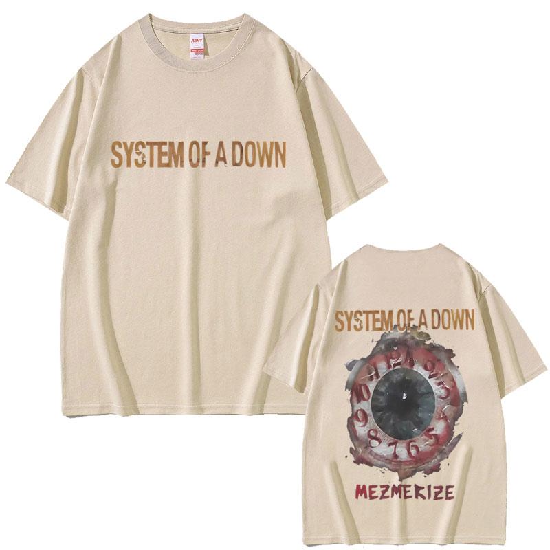 System of A Down Mezmerize Мужская и женская Готическая Рок Модная Тенденция Летний Принт Extra-large 100% Чистый Хлопок Футболка