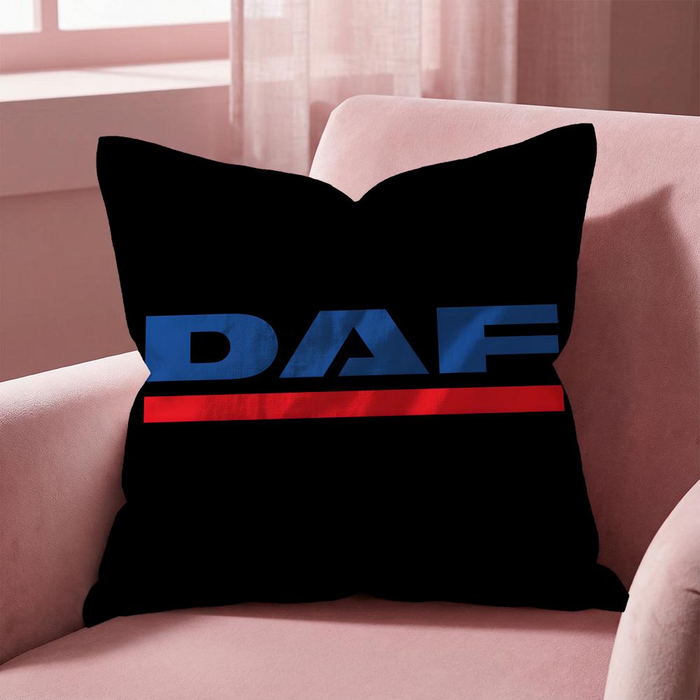 Чехол на подушку с логотипом грузовика D-DAF, многоцелевой чехол для дома и автомобиля - Двусторонний, мягкий и прочный для ежедневного использования