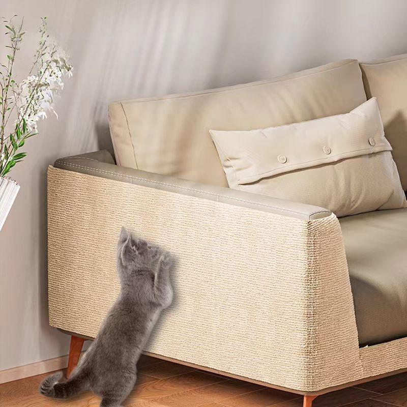 Wall Mounted Cat Scratching Pad Non Slip Self Adhesive Cat Scratching Board Durable Cuttable Indoor Furniture Protector Anti Cat Scratch Sofa Sticker