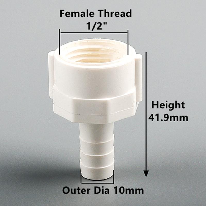 1/5 шт. ПВХ Соединитель с внутренней резьбой Адаптер для аквариумного резервуара Соединители-пагоды для шланга воздушного насоса Садовые ирригационные соединители для водопроводных труб