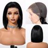 HAIRCUBE HD Transparent 613 Blonde Straight Human Hairs Lace Front Wig Short Bob Blonde Human Hair Wigs 13x4 Lace Frontal Wig for Women