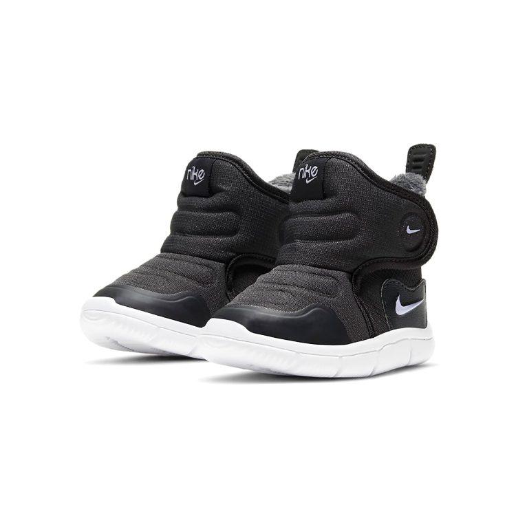 Nike Новинка Флисовая подкладка Нескользящие Термо Высокие Снегоступы Черный Для младенцев и малышей AV8338-004