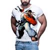 Fighting Game Street Fighter T-Shirts 3D Print Men Women Fashion Oversized Short Sleeve T Shirt Harajuku Kids Tees Tops Clothing