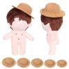 Handmade Tassel Hat Mini Straw Hat Hand Weaved Hats Doll Hat Accessories Doll House Ornament