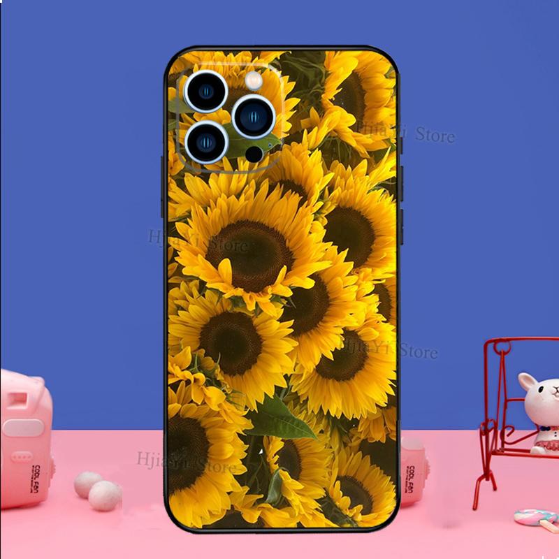 Чехол для телефона «Солнечный подсолнух» для iPhone Samsung Galaxy Redmi Xiaomi Oppo OnePlus Note SA 7 8 9 10 11 12 13 14 20 21 22 23 53 54 Pro Max Plus Ultra
