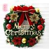Christmas Decorations 30cm Christmas Wreath Artificial Wreath Door Hanging Window Props Background Christmas Tree Accessories
