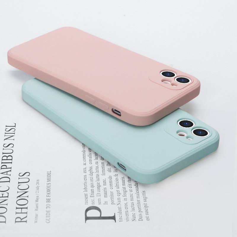 Мягкий жидкий силиконовый чехол цвета конфет для iPhone 16 15 14 13 12 11 Pro Max X XR XS Max 7 8 Plus SE 2020 ультратонкий защитный противоударный чехол
