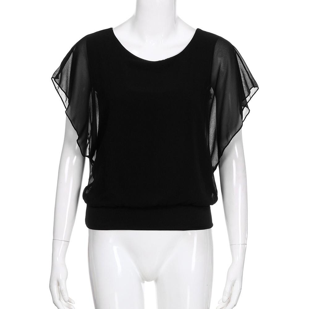 Женская блузка из шифона, сезон весна-лето, цвета в ассортименте