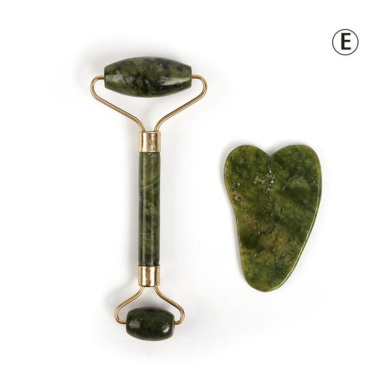 Нефритовый роликовый скребок Гуа Ша для подтяжки лица, для похудения, против старения, против морщин, массажные инструменты