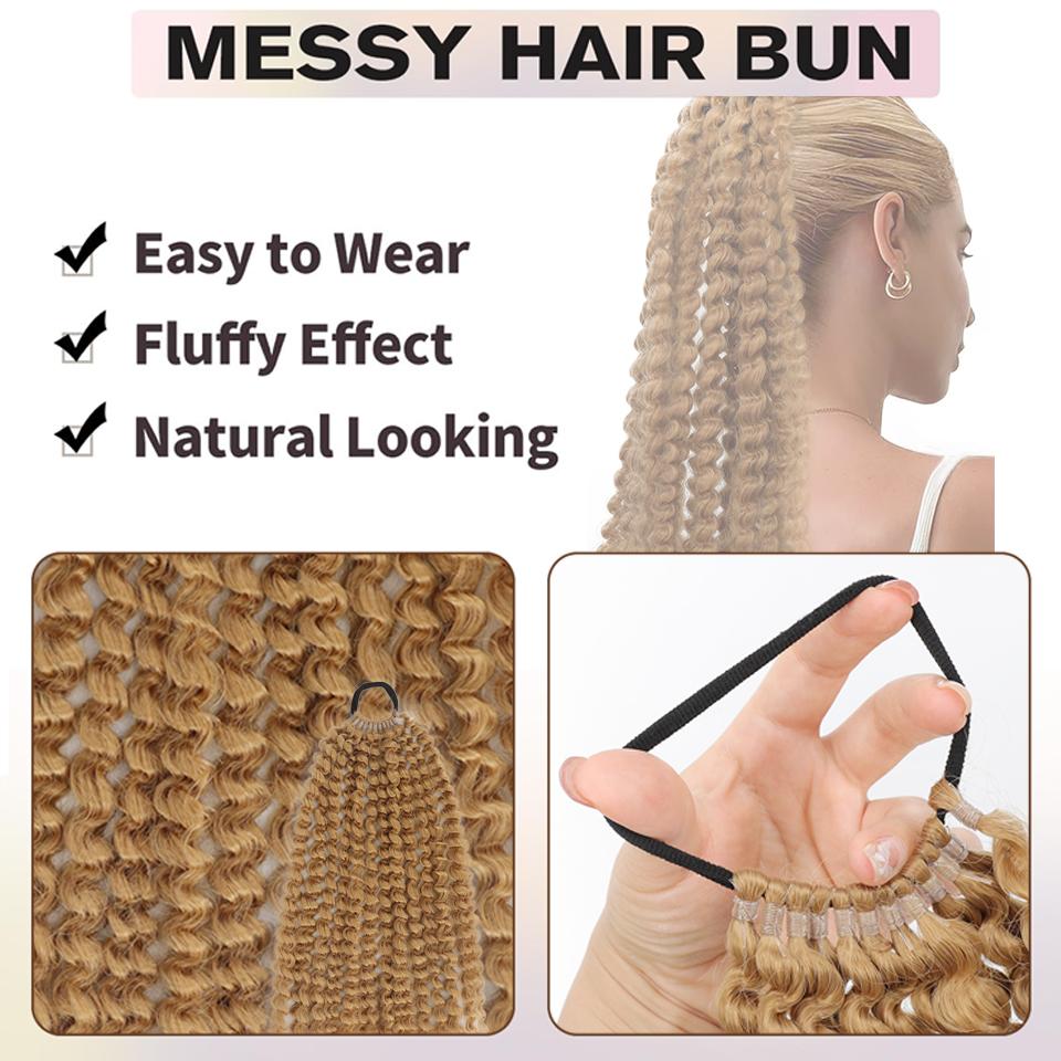 Небольшие вьющиеся длинные волосы для наращивания в виде конского хвоста, резинка, синтетические термостойкие волокна, наращивание в виде конского хвоста, черный, красный, коричневый, женский парик