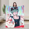 Super Soft Blanket Picnic Kawaii Chibi LUKA Hot Anime ALIEN STAGE Throw Blanket  Flannel Bedspread For Bedroom Sofa Bed Cover