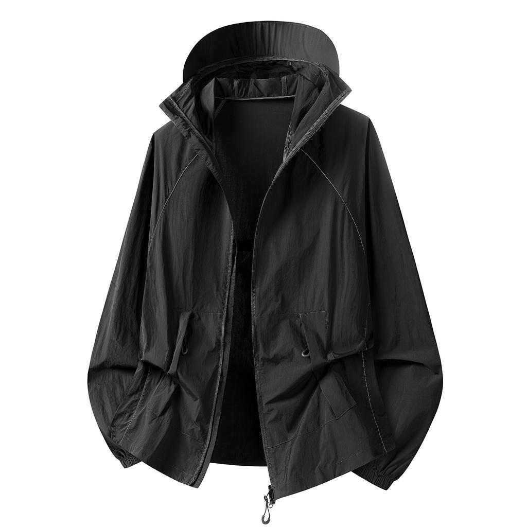 Summer new outdoor sunscreen clothing ultra-light and quick-drying anti-ultraviolet ice silk cool and breathable men's and women's sunscreen clothing