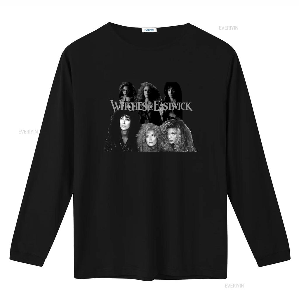 The Witches Of Eastwick Vintage Aesthetic 1980s Horror Movie T Shirt With Cher Susan Sarandon Michelle Pfeiffer Print Vintage