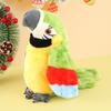 Electric Plush Parrot Toy, Talking & Recording Repeats Words, Wiggles Body & Flaps Wings, Interactive Pet Toy Gift for Kids