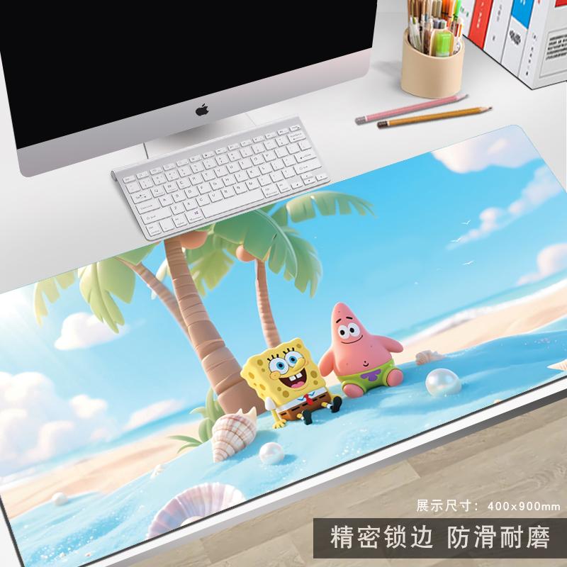 High Definition Large Size SpongeBob SquarePants Patrick Star Printed Mouse Pad Keyboard Table Pad Student Desk Pad Writing Pad