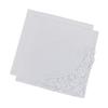 White Bridal Handkerchiefs Double Layer Cotton Fabric with Intricate Lace Trim Package of 2